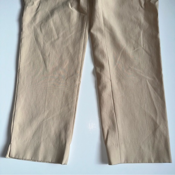 Chico’s Beige Pants Women’s Size 8R (1R) Stretch Ankle Slim Trousers - Picture 2 of 8